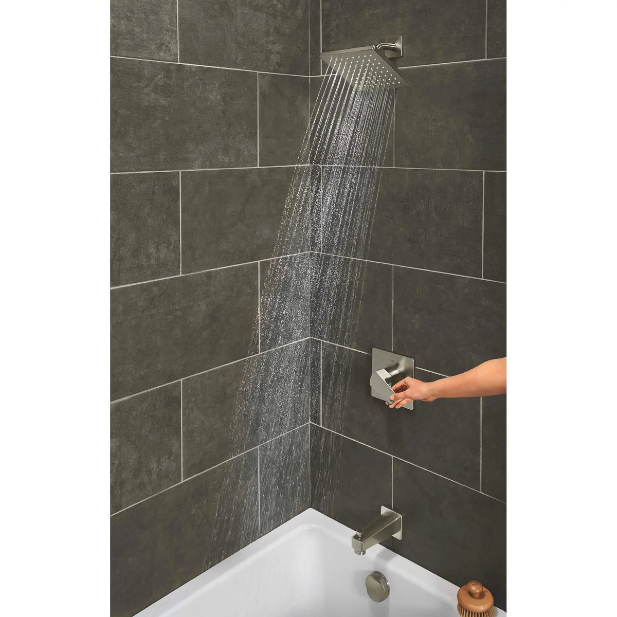 GROHE 35097EN0 Tallinn Pressure Balance Valve Bathtub/shower Combo Faucet - Brushed Nickel
