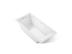 KOHLER K-1822-GH-0 Underscore 66" X 32" Drop-In Heated Bubblemassage Air Bath - White