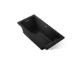 KOHLER K-1822-GH-7 Underscore 66" X 32" Drop-In Heated Bubblemassage Air Bath - Black Black