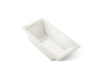 KOHLER K-1822-GH-96 Underscore 66" X 32" Drop-In Heated Bubblemassage Air Bath - Biscuit