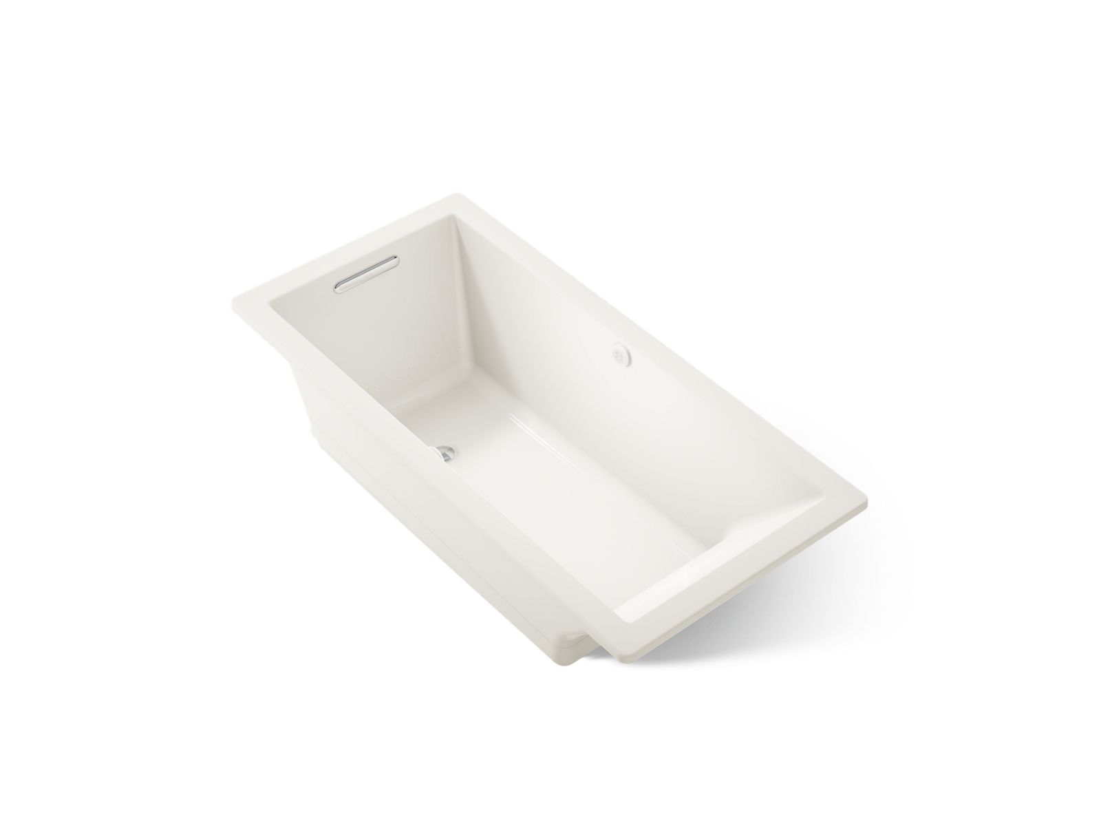 KOHLER K-1822-GHW-96 Underscore 66" X 32" Drop-In Heated Bubblemassage Air Bath With Bask Heated Surface - Biscuit