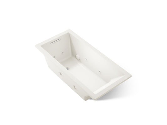 KOHLER K-1822-JH-96 Underscore 66" x 32" drop-in heated whirlpool bath - Biscuit