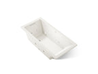 KOHLER K-1822-XHGH-96 Underscore 66" X 32" Drop-In Heated Bubblemassage Air Bath With Whirlpool - Biscuit