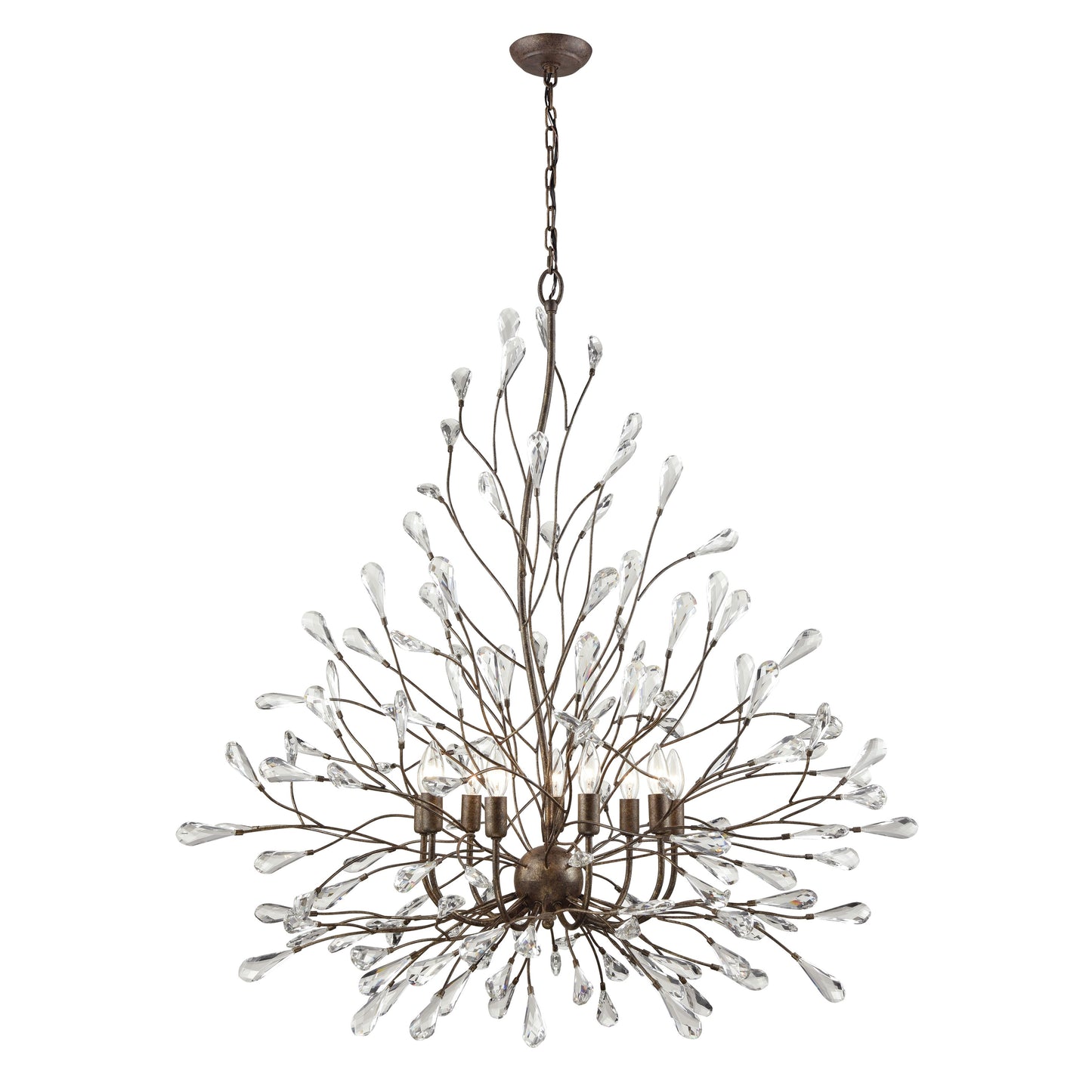 ELK SHOWROOM 18244/9 Crislett 40'' Wide 9-Light Chandelier - Sunglow Bronze