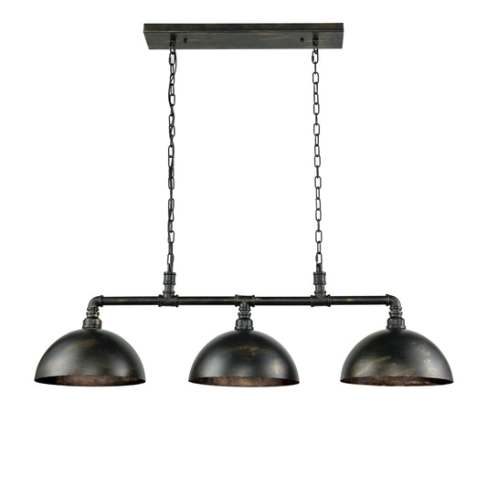 ELK SHOWROOM 18256/3 Mulvaney 49'' Wide 3-Light Linear Chandelier - Black