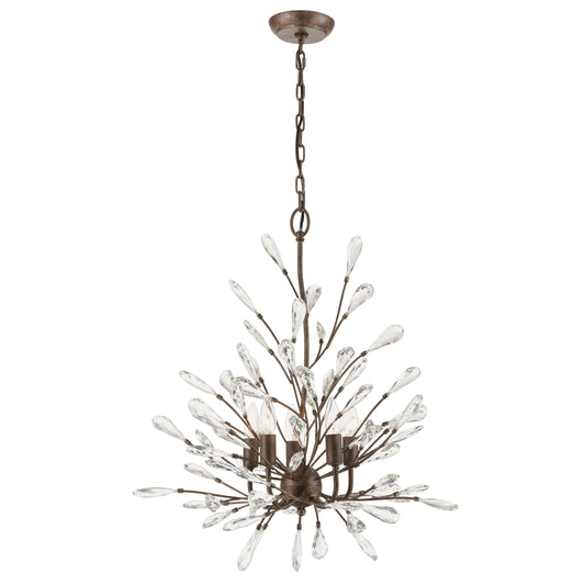 ELK SHOWROOM 18257/5 Crislett 25'' Wide 5-Light Chandelier - Sunglow Bronze