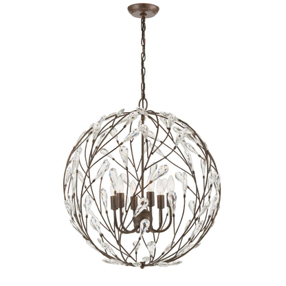 ELK SHOWROOM 18258/6 Crislett 25'' Wide 6-Light Chandelier - Sunglow Bronze