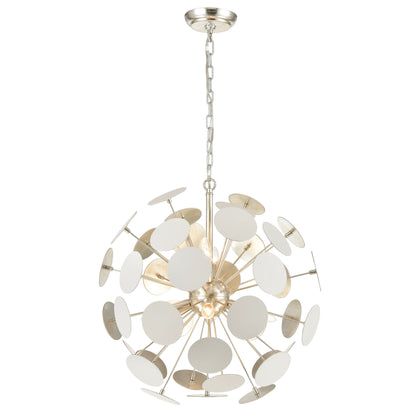 ELK SHOWROOM 18285/6 Modish 21'' Wide 6-Light Chandelier - Matte White