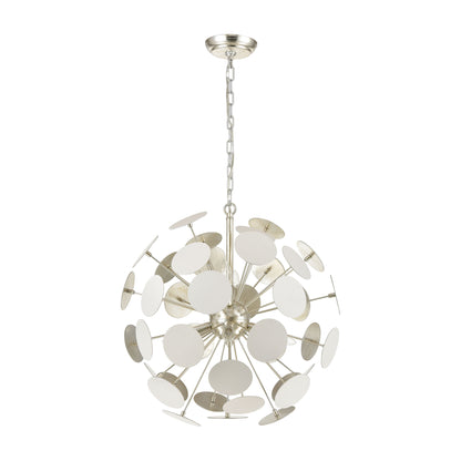 ELK SHOWROOM 18285/6 Modish 21'' Wide 6-Light Chandelier - Matte White