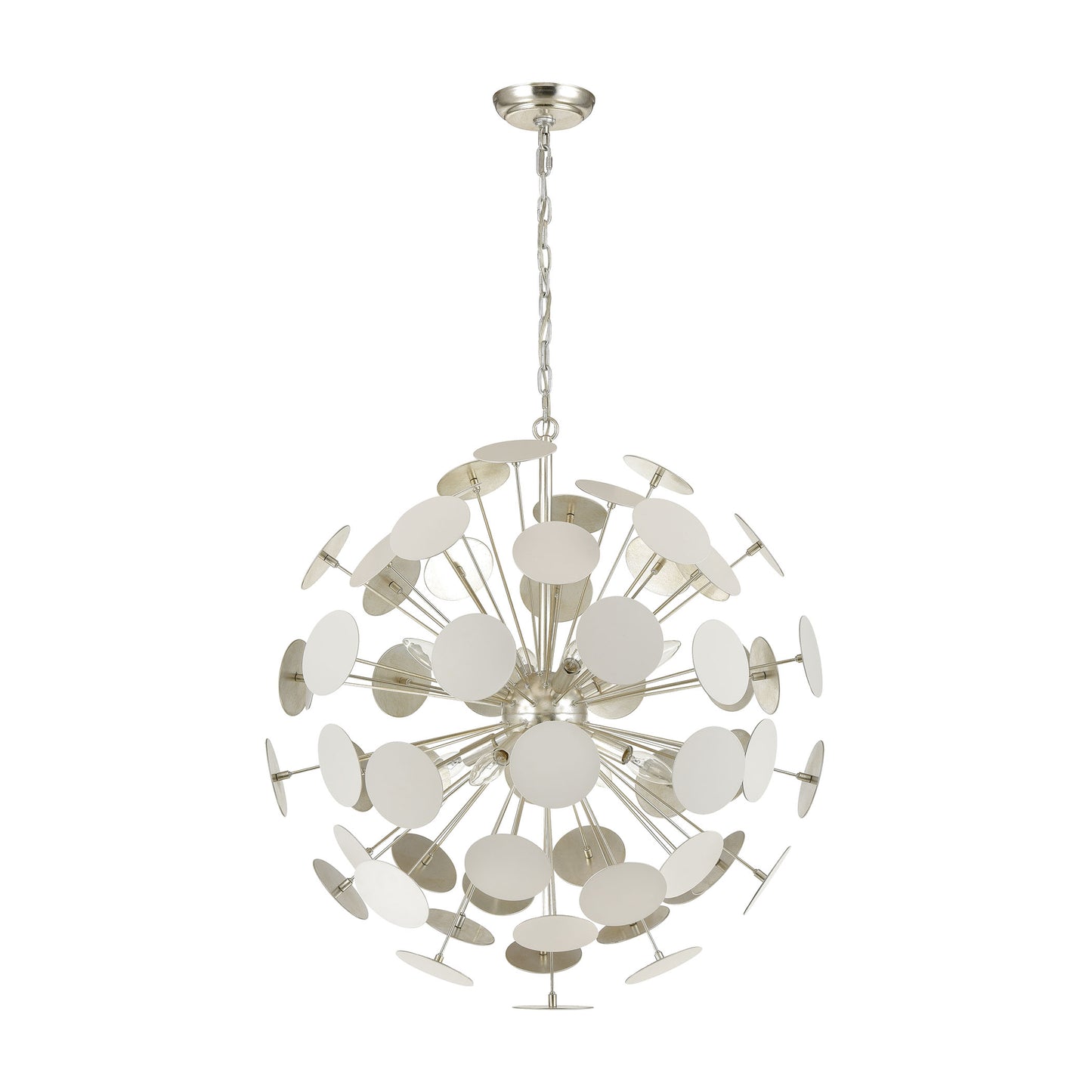 ELK SHOWROOM 18286/8 Modish 28'' Wide 8-Light Chandelier - Matte White