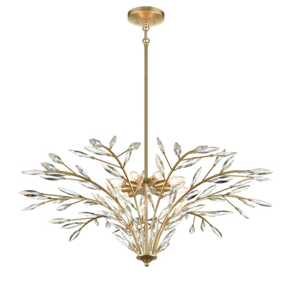 ELK SHOWROOM 18296/9 Flora Grace 38'' Wide 9-Light Chandelier - Champagne Gold