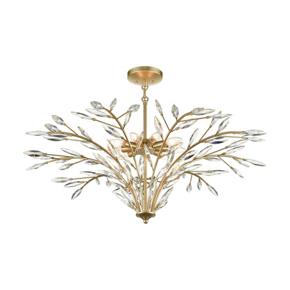 ELK SHOWROOM 18296/9 Flora Grace 38'' Wide 9-Light Chandelier - Champagne Gold