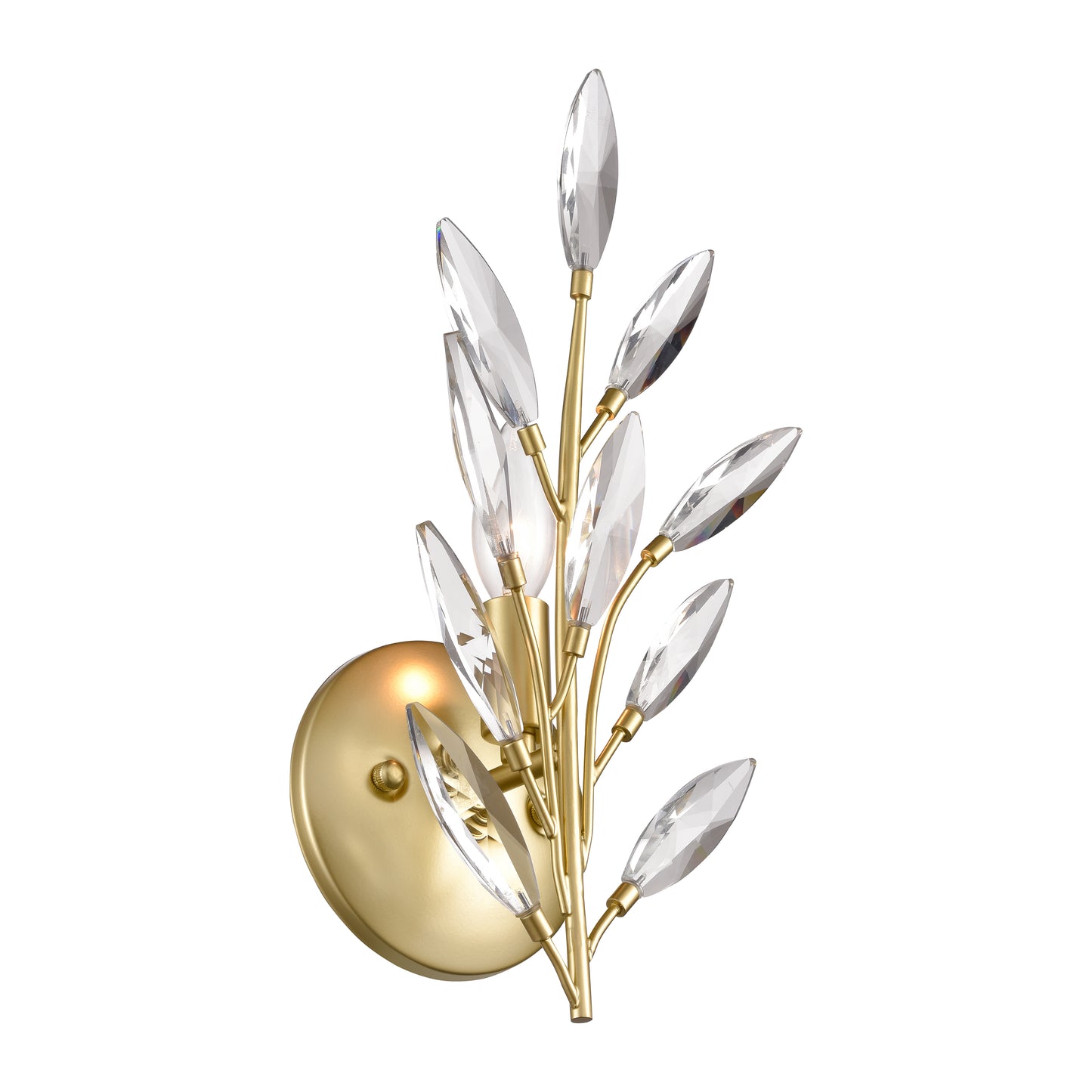 ELK SHOWROOM 18301/1 Flora Grace 14'' High 1-Light Sconce - Champagne Gold