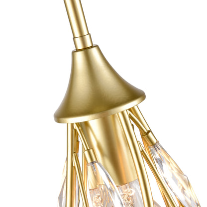 ELK SHOWROOM 18304/1 Flora Grace 7'' Wide 1-Light Mini Pendant - Champagne Gold