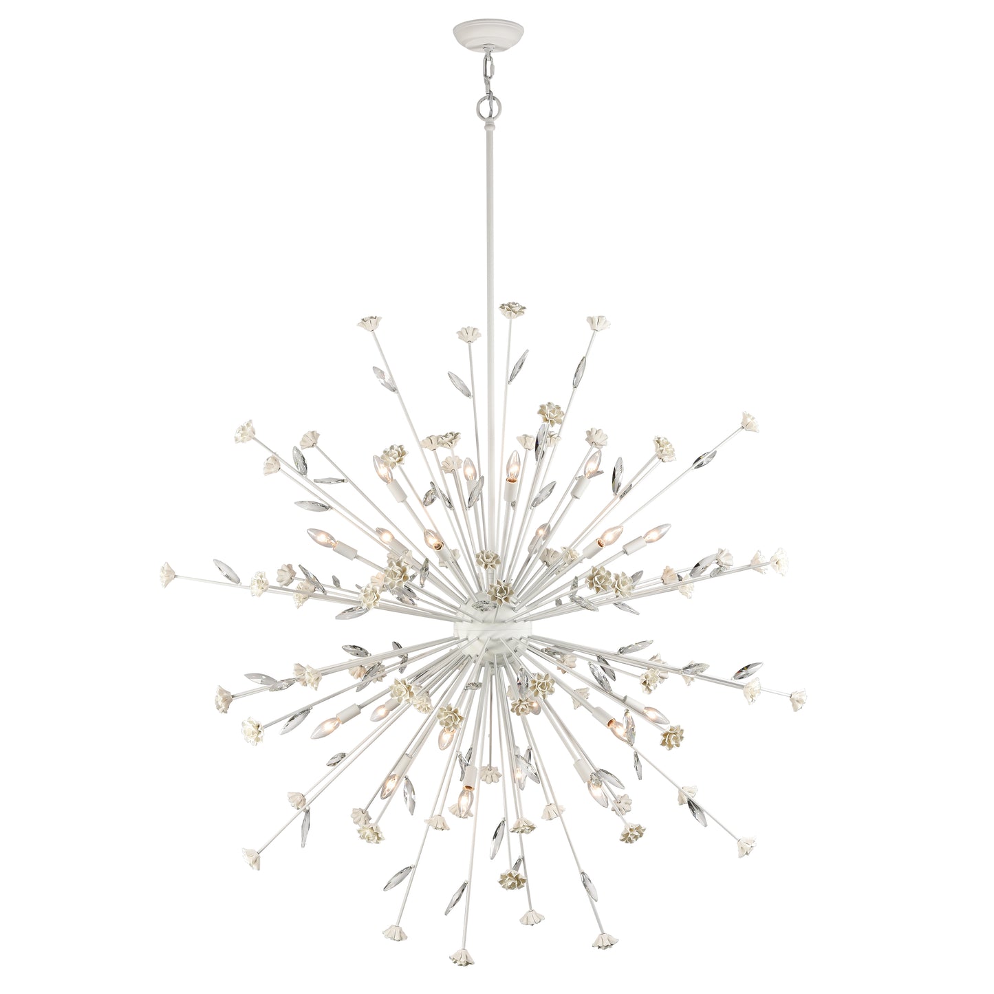 ELK SHOWROOM 18324/20 Adelaide 59.5'' Wide 20-Light Chandelier - Textured White