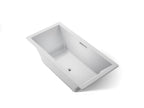KOHLER K-1834-W1-95 Underscore 72" X 36" Drop-In Bath With Bask Heated Surface - Ice Grey
