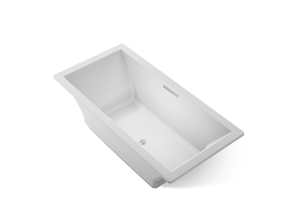 KOHLER K-1835-GH-95 Underscore 72" X 36" Drop-In Heated Bubblemassage Air Bath - Ice Grey