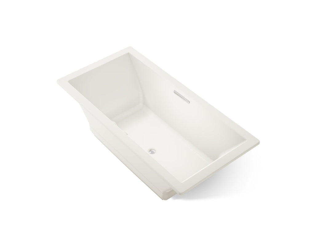 KOHLER K-1835-GHW-96 Underscore 72" X 36" Drop-In Heated Bubblemassage Air Bath With Bask Heated Surface - Biscuit