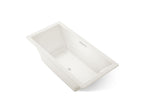 KOHLER K-1835-GHW-96 Underscore 72" X 36" Drop-In Heated Bubblemassage Air Bath With Bask Heated Surface - Biscuit