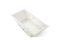 KOHLER K-1835-JH-96 Underscore 72" X 36" Drop-In Heated Whirlpool Bath - Biscuit