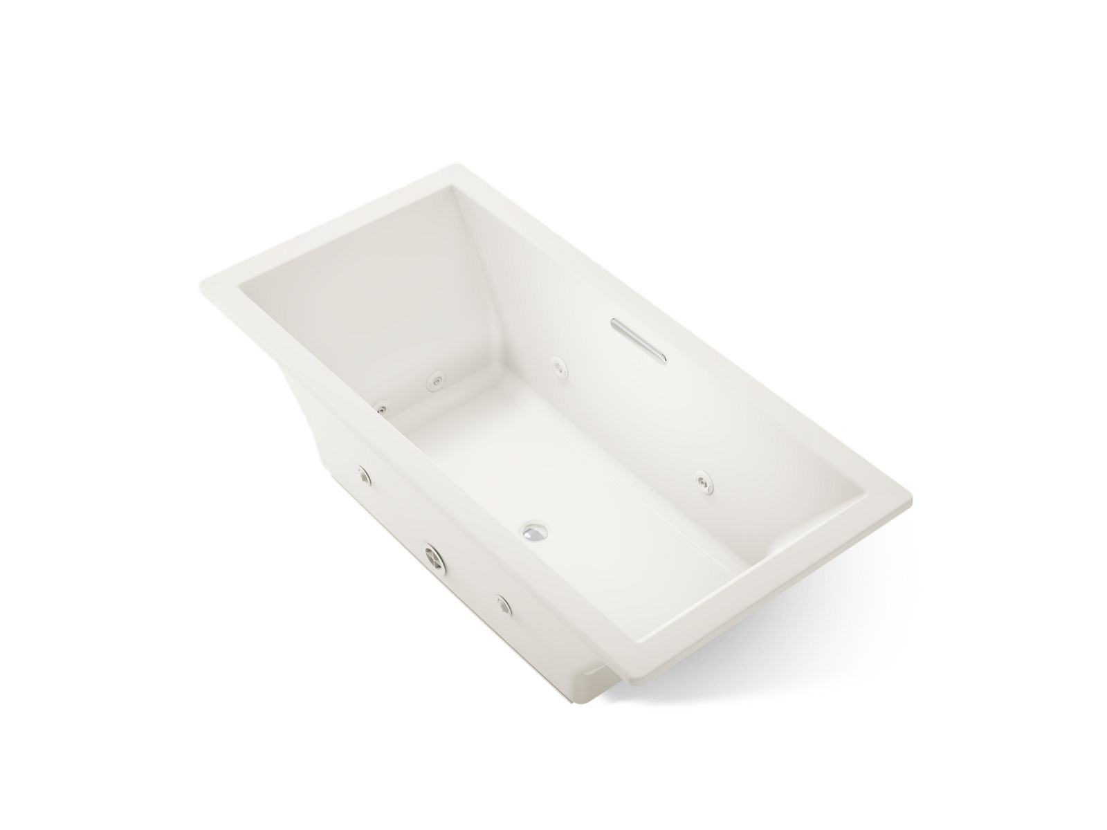 KOHLER K-1835-JH-96 Underscore 72" X 36" Drop-In Heated Whirlpool Bath - Biscuit