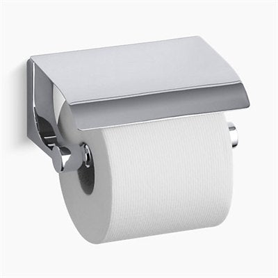 KOHLER K-11584-CP Polished Chrome Loure Covered horizontal toilet paper holder