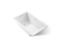 KOHLER K-1848-W1-0 Underscore 60" X 36" Drop-In Bath With Bask Heated Surface - White