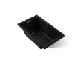 KOHLER K-1848-W1-7 Underscore 60" X 36" Drop-In Bath With Bask Heated Surface - Black Black