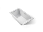KOHLER K-1848-W1-95 Underscore 60" X 36" Drop-In Bath With Bask Heated Surface - Ice Grey