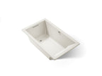 KOHLER K-1848-W1-96 Underscore 60" X 36" Drop-In Bath With Bask Heated Surface - Biscuit