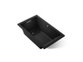 KOHLER K-1849-GH-7 Underscore 60" X 36" Drop-In Heated Bubblemassage Air Bath - Black Black