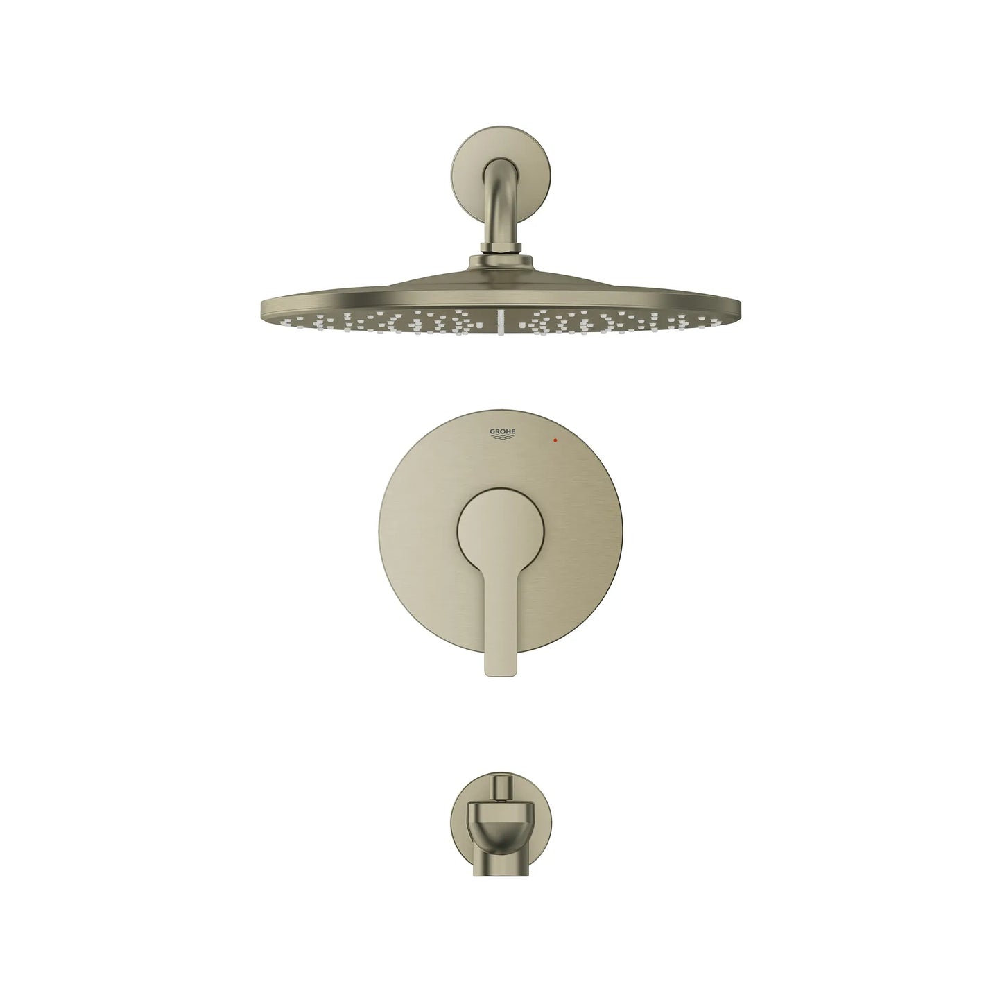 GROHE 102524EN00 Lineare Pressure Balance Valve Tub/Shower Trim Kit - Brushed Nickel