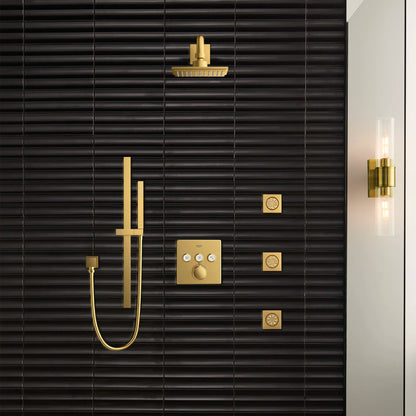 GROHE 26468GN0 Euphoria 150 Shower Head, 6" - 1 Spray, 1.75 Gpm  -  Brushed Cool Sunrise