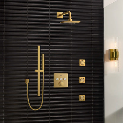 GROHE 26468GN0 Euphoria 150 Shower Head, 6" - 1 Spray, 1.75 Gpm  -  Brushed Cool Sunrise