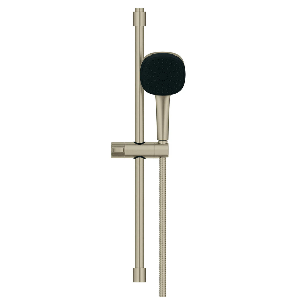 GROHE 26906EN2 Tempesta Square 110 24" Shower Rail Set, 3-Spray, 1.75 GPM - Brushed Nickel
