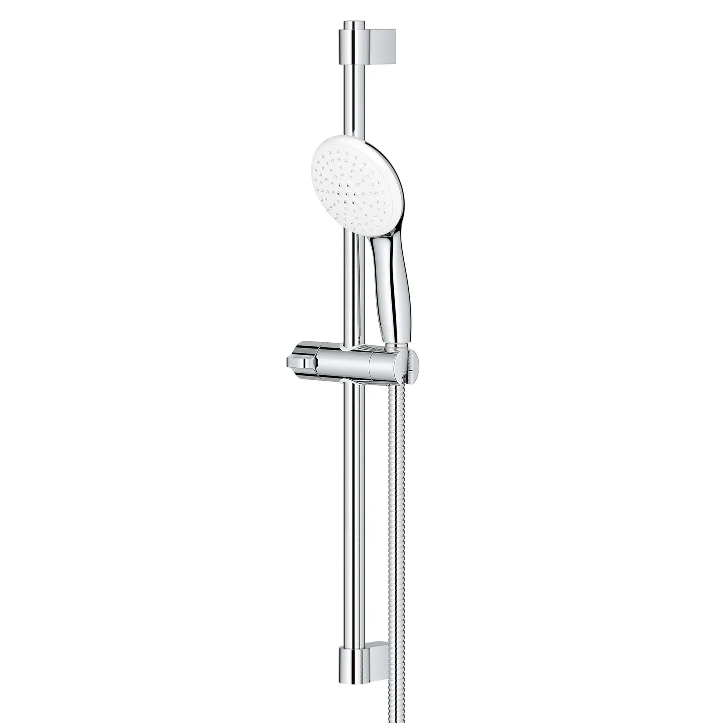 GROHE 26077002 Tempesta Round 110 24" Shower Rail Set, 2-Spray, 1.5 GPM - Chrome