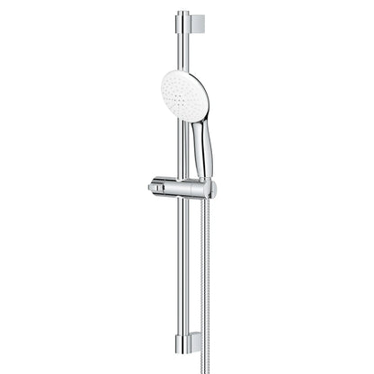 GROHE 26077002 Tempesta Round 110 24" Shower Rail Set, 2-Spray, 1.5 GPM - Chrome