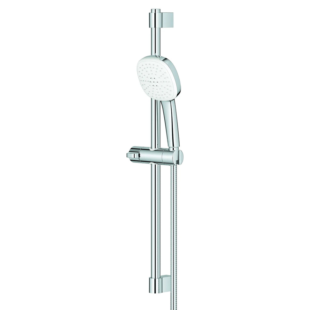 GROHE 26783002 Tempesta Square 110 24" Shower Rail Set, 2-Spray, 1.5 GPM - Chrome