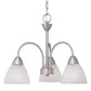 THOMAS 190005117 Tia 17.75'' Wide 3-Light Chandelier - Matte Nickel