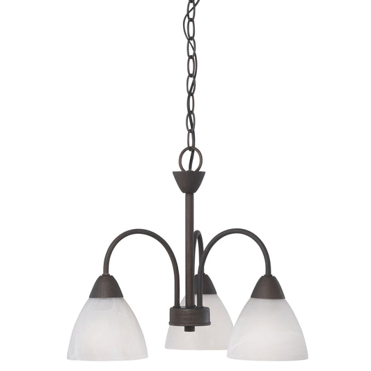 THOMAS 190005763 Tia 17.75'' Wide 3-Light Chandelier - Painted Bronze