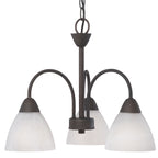THOMAS 190005763 Tia 17.75'' Wide 3-Light Chandelier - Painted Bronze