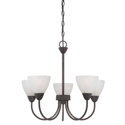 THOMAS 190006763 Tia 22.5'' Wide 9-Light Chandelier - Painted Bronze