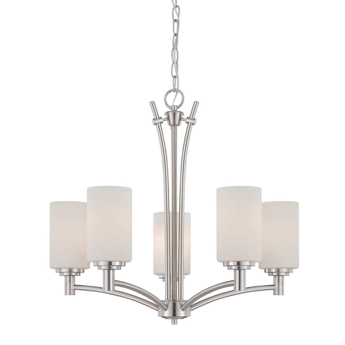 THOMAS 190041217 Pittman 24'' Wide 5-Light Chandelier - Brushed Nickel