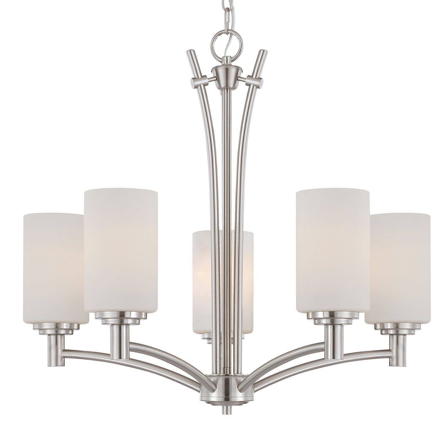 THOMAS 190041217 Pittman 24'' Wide 5-Light Chandelier - Brushed Nickel