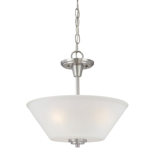 THOMAS 190043217 Pittman 15'' Wide 2-Light Pendant - Brushed Nickel