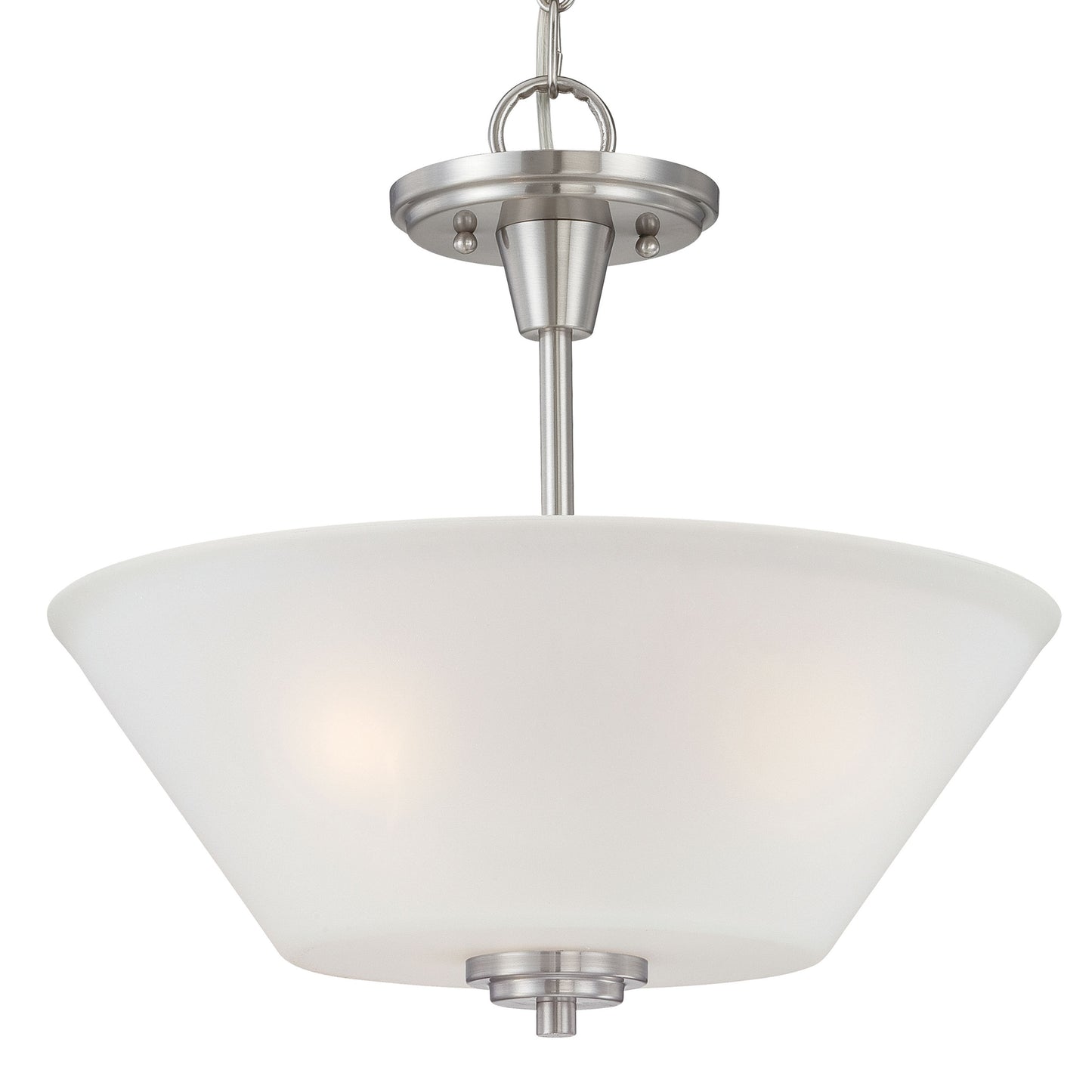 THOMAS 190043217 Pittman 15'' Wide 2-Light Pendant - Brushed Nickel