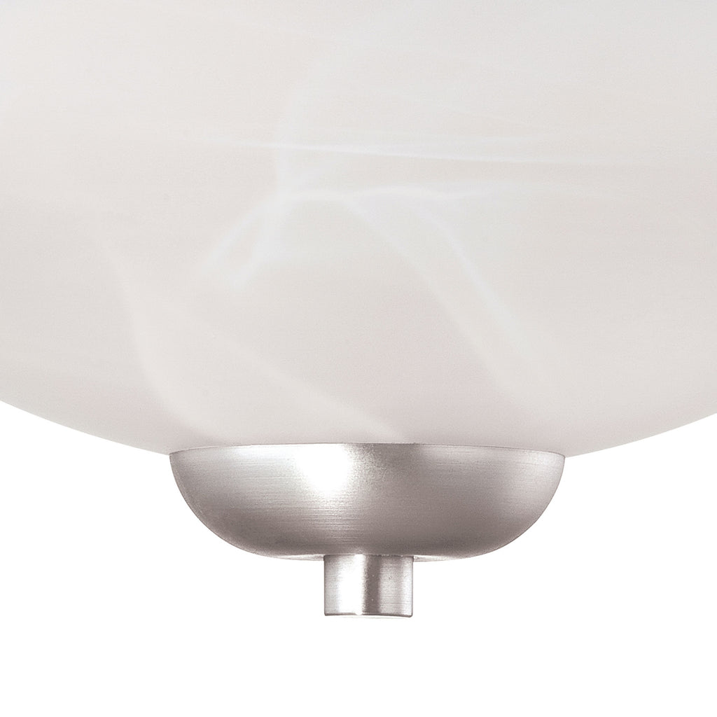 THOMAS 190067117 Tia 11.75'' Wide 2-Light Semi Flush Mount - Matte Nickel