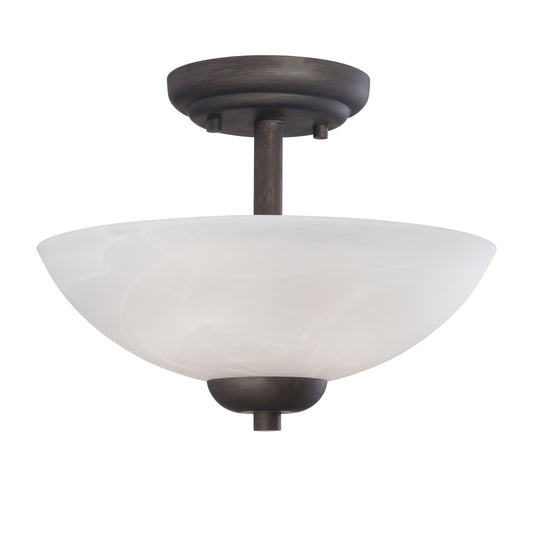 THOMAS 190067763 Tia 11.75'' Wide 2-Light Semi Flush Mount - Painted Bronze