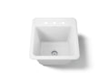 KOHLER K-19022-3-0 Park Falls 21" Top-/Undermount Single-Bowl Utility Sink - White