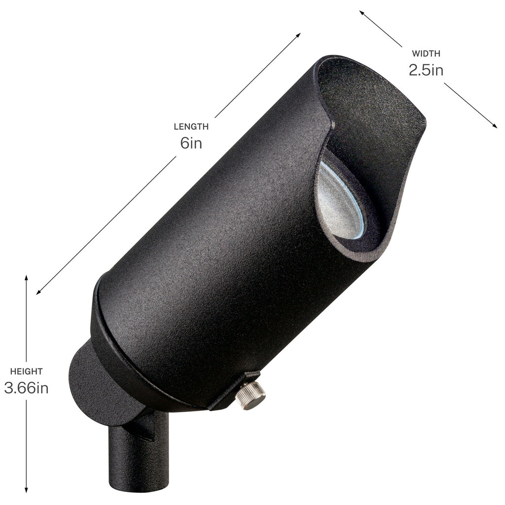 KICHLER 15384BKT 12V 1 Light Mini Accent Light Textured Black